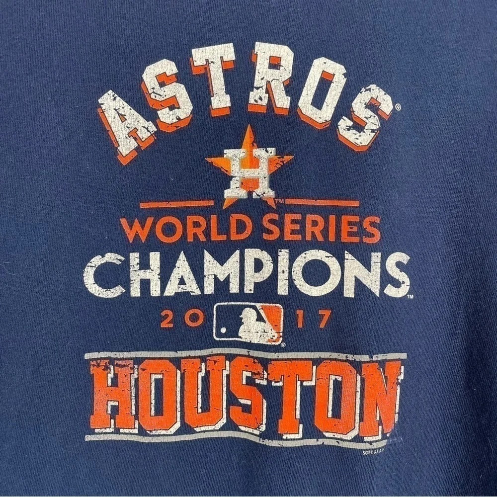 Houston Astros 2017 World Series Champions Tee Shirt Youth Size Large
